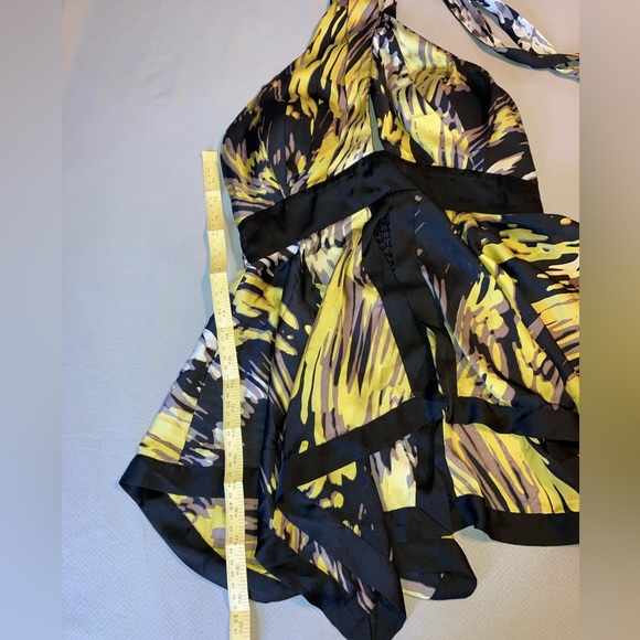 Multi-Colored bebe size M Halter Top - Picture 2 of 7